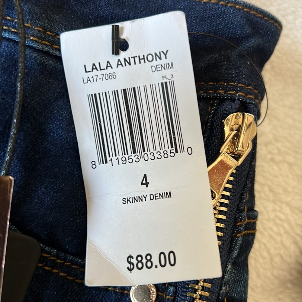 LaLa Anthony Skinny High Rise Jeans - Picture 6 of 6